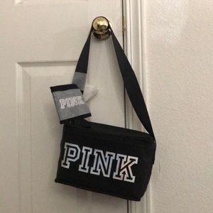 Pink cooler & drink holder